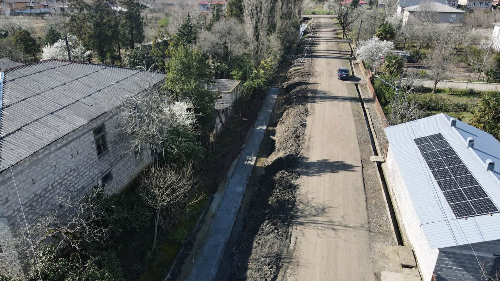 ქალაქ ხობში სანიაღვრე არხების რეაბილიტაცია მიმდინარეობს