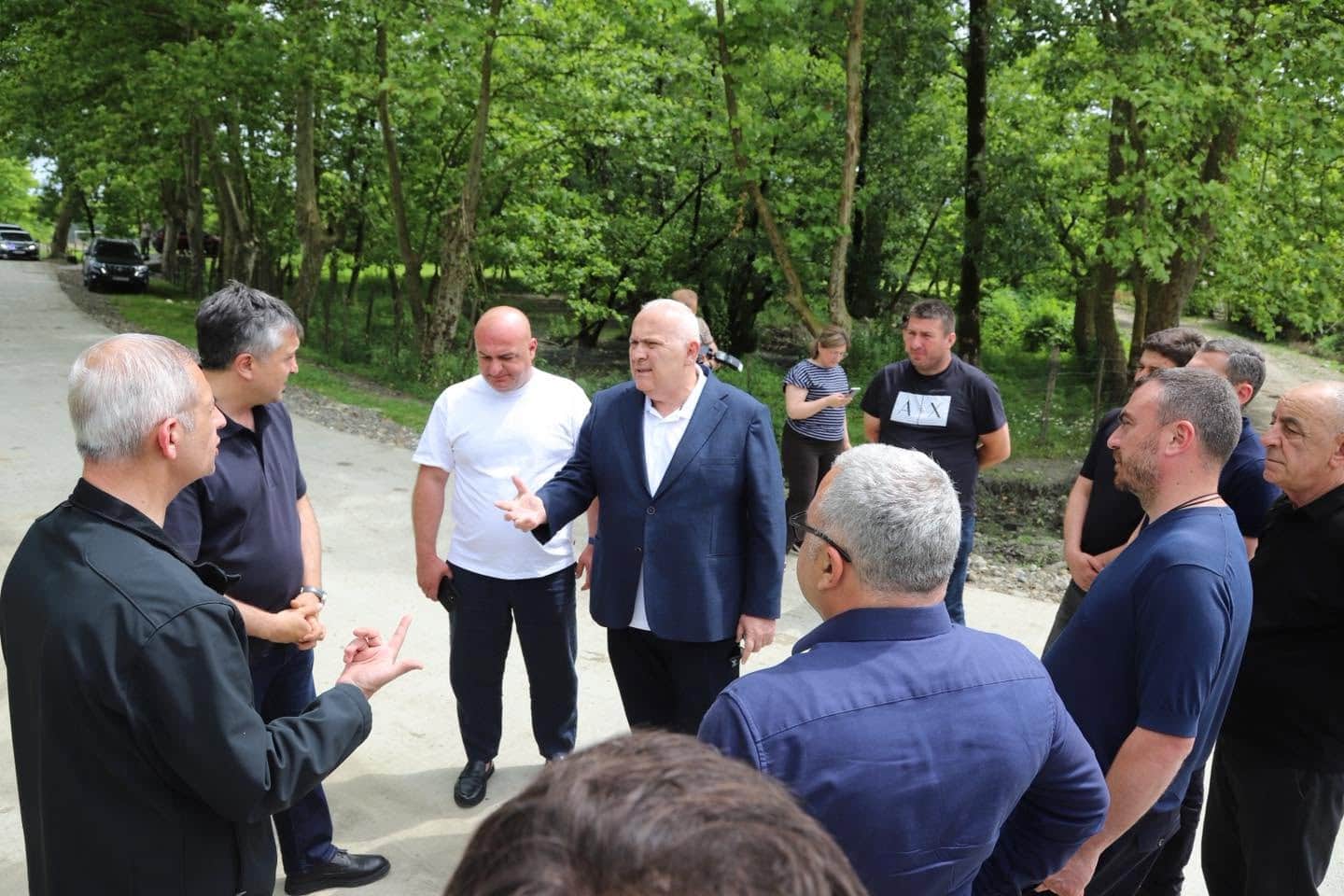 დავით ვერავა და ლევან ზაუტაშვილი რეგიონში მიმდინარე ინფრასტრუქტურულ პროექტებს გაეცნენ