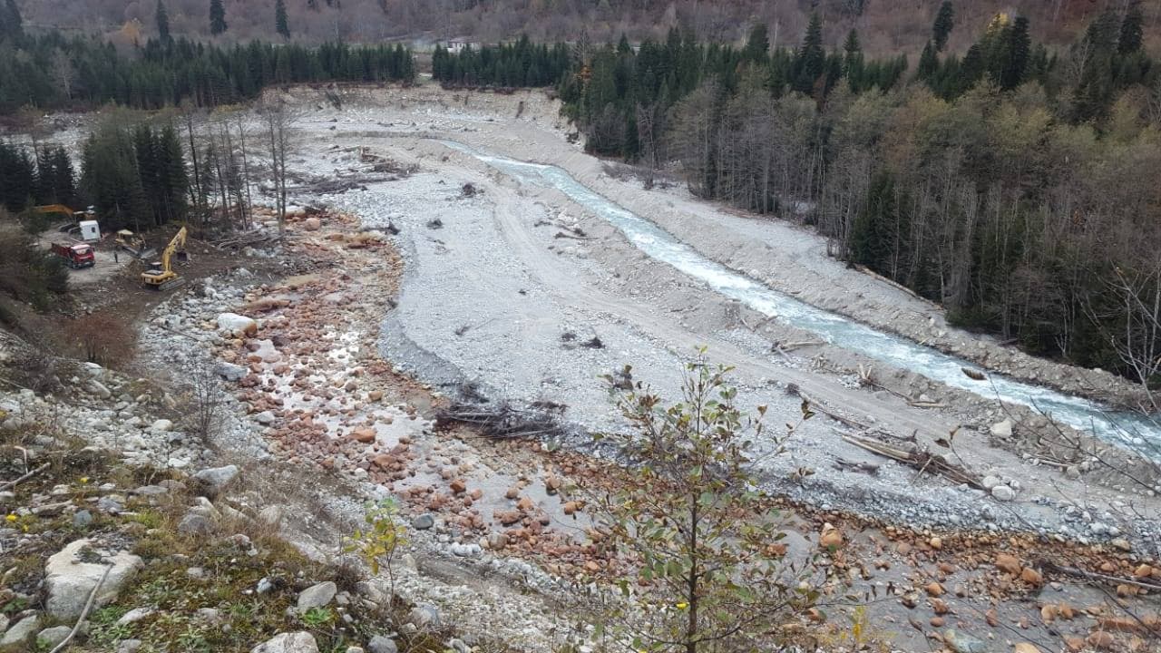 ჭუბერში ნენსკრა ჰესის მშენებელობისთვის მოსამზადებელი სამუშაოები მიმდინარეობს