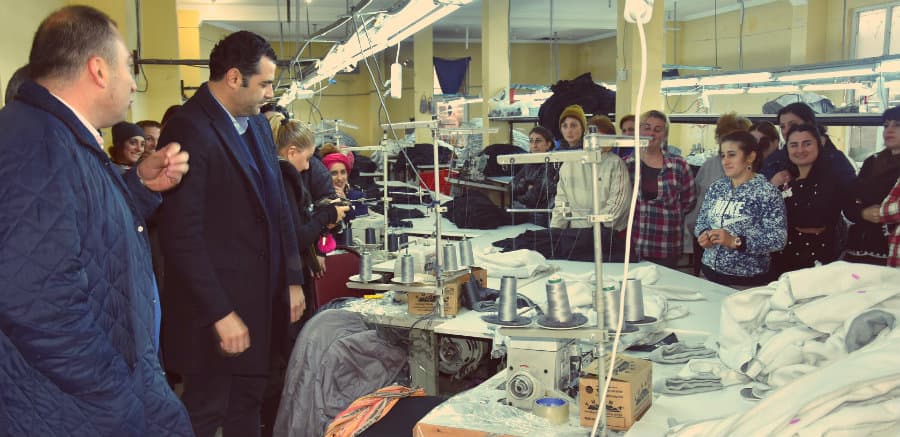 ზუგდიდის სამკერვალო ქარხანაში 100-მდე ადგილობრივია დასაქმებული