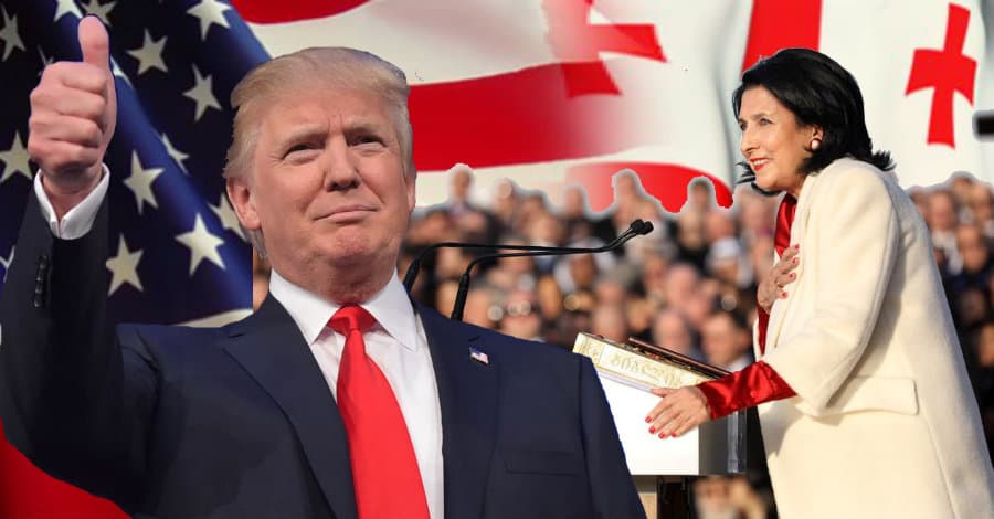 დონალდ ტრამპმა სალომე ზურაბიშვილს პრეზიდენტად არჩევა მიულოცა