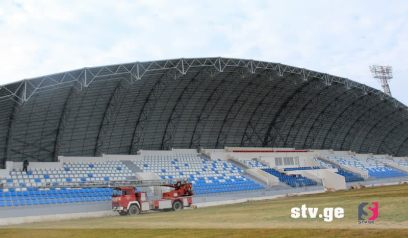 ფოთში საფეხბურთო სტადიონის მშენებლობის პირველი ეტაპი დასრულდა