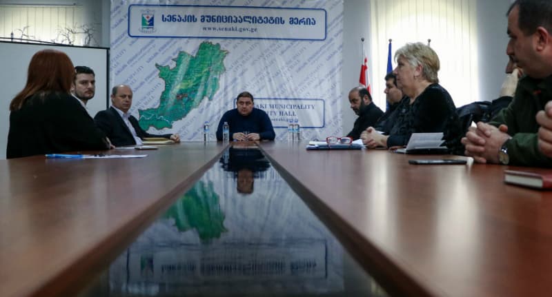 სენაკის მერიაში სამუშაო შეხვედრა გაიმართა