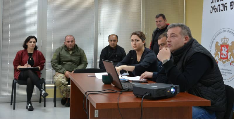 ჩხოროწყუს მერის წარმომადგენლებთან აზიურ ფაროსანაზე ისაუბრეს