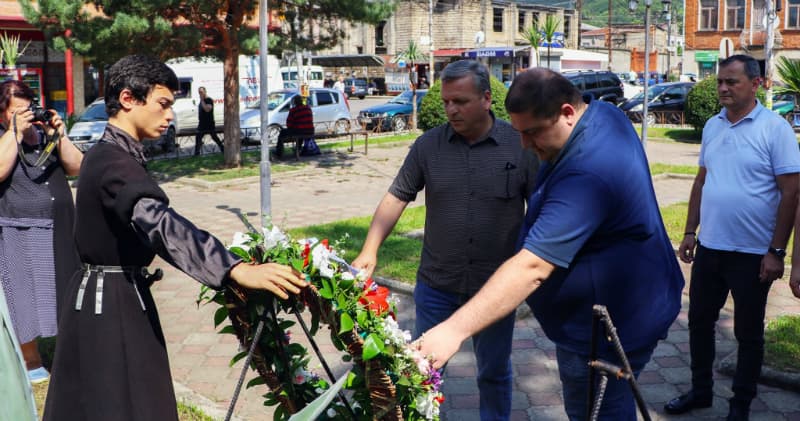 სენაკში აგვისტოს ტრაგიკული დღეები გაიხსენეს