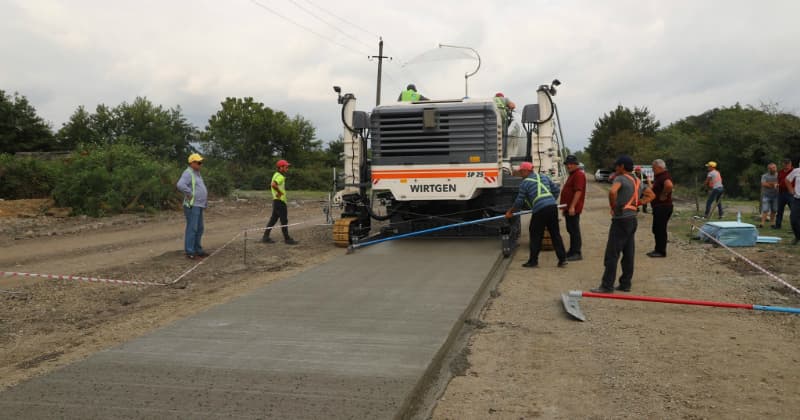 ტყაია-რიყე-პალურის საავტომობილო გზის რეაბილიტაცია მიმდინარეობს