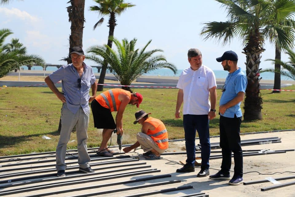 ანაკლიაში მიმდინარე სამუშაოებს გიორგი შენგელია გაეცნო