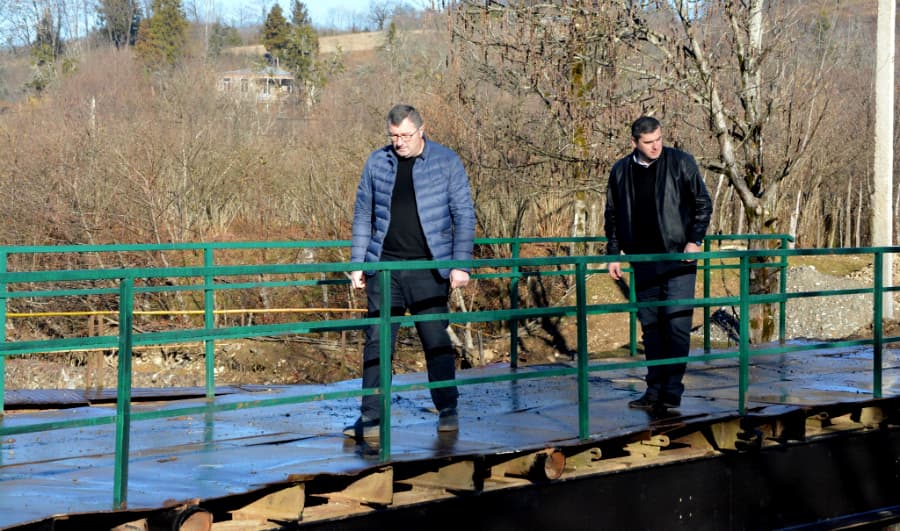 ჩხოროწყუს მერმა სტიქიის სალიკვიდაციო სამუშაოები დათვალიერა