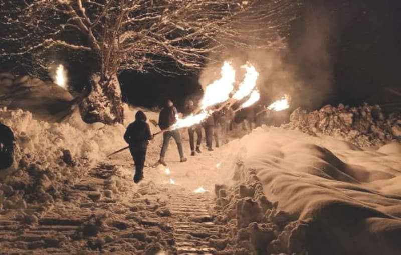 სვანეთში, ტრადიციული დღესასწაული “ლამპრობა” აღნიშნეს