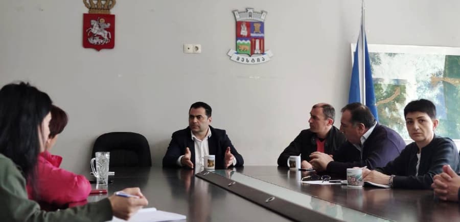 ალექსანდრე მოწერელია მესტიაში კორონავირუსის პრევენციის დროებითი სამუშაო ჯგუფების წევრებს შეხვდა