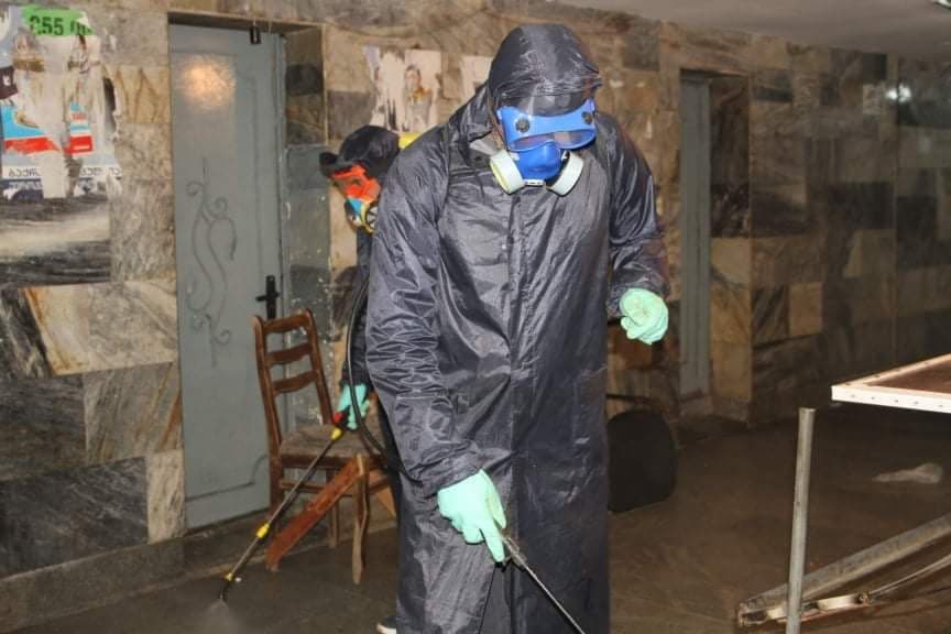 ზუგდიდის მიწისქვეშა გადასასვლელს სადეზინფექციო სამუშაოები ჩაუტარდა