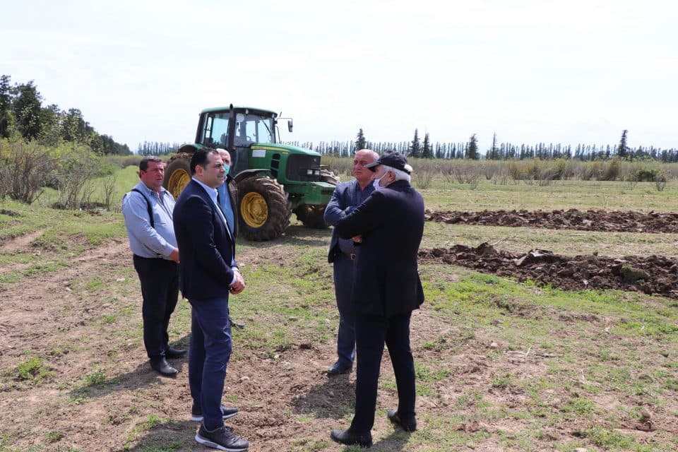 ალექსანდრე მოწერელია სასოფლო-სამეურნეო სამუშაოების მიმდინარეობას გაეცნო