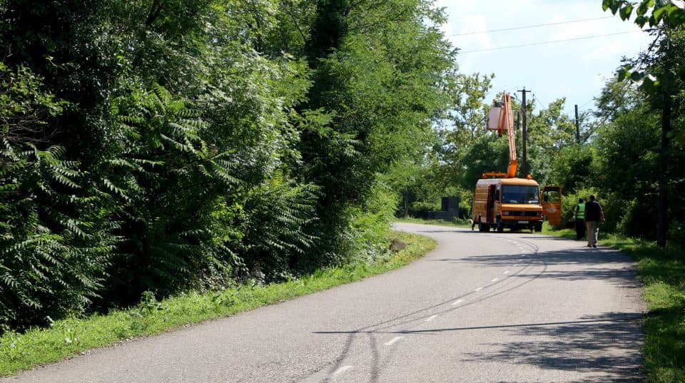 გარე განათების ქსელის მოწყობის სამუშაოები სენაკის მუნიციპალიტეტში