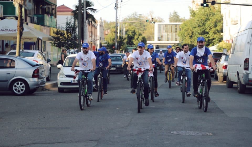 ველოგასეირნება ზუგდიდში – “ქართული ოცნების” ახალგაზრდული ორგანიზაციის აქცია