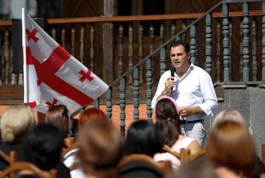 ალექსანდრე მოწერელია წალენჯიხაში საბავშვო ბაღის პედაგოგებს შეხვდა