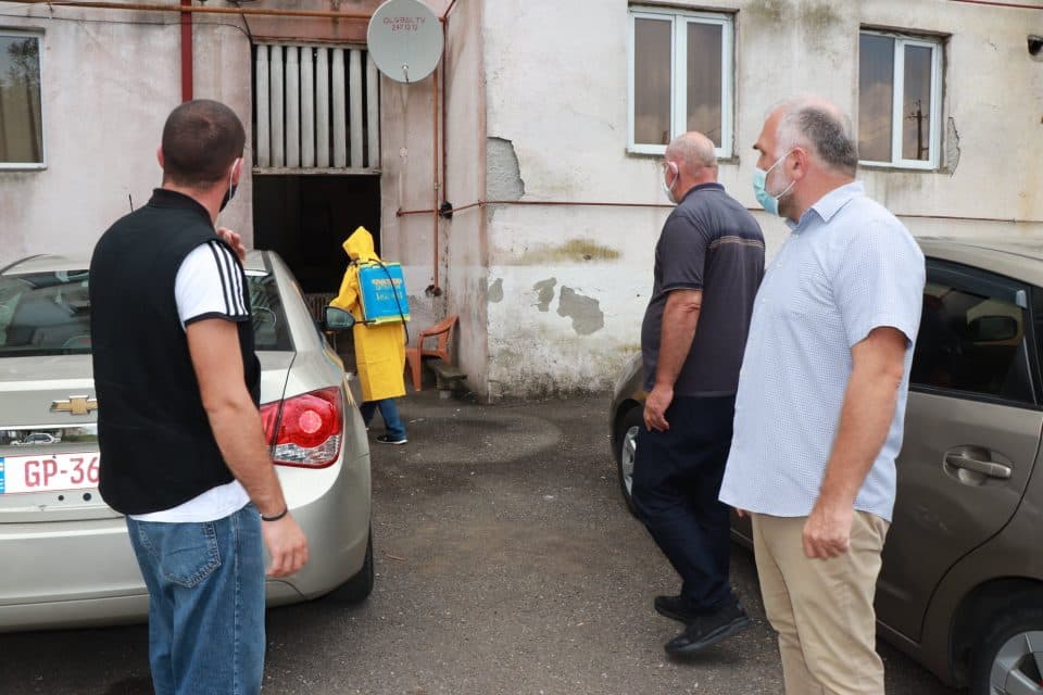 ხობში სადეზინფექციო სამუშაოები ჩატარდა