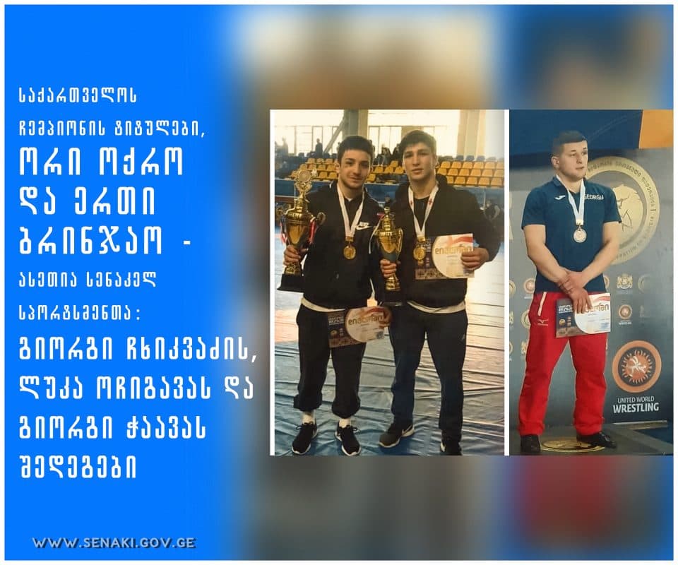 სენაკელმა სპორტსმენებმა საქართველოს ჩემპიონის ტიტულები მოიპოვეს