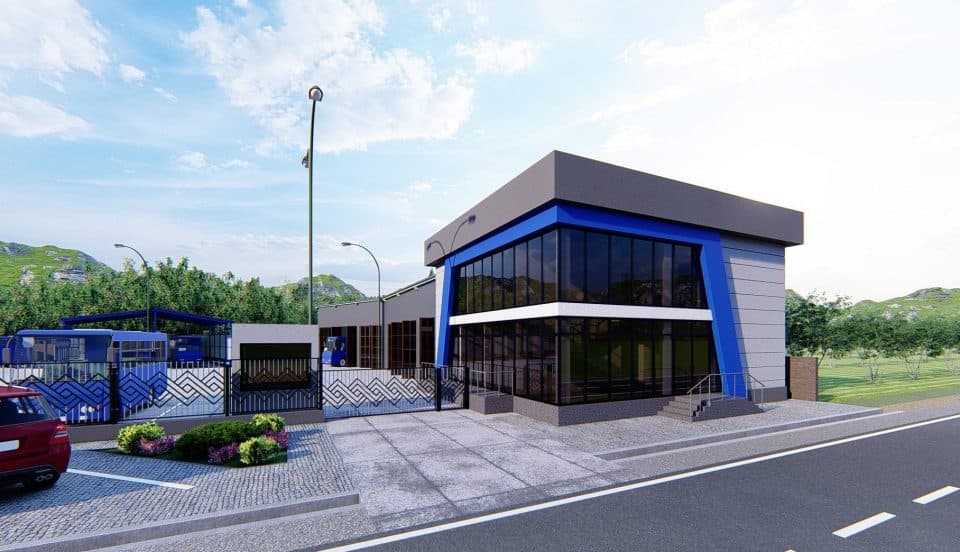 ზუგდიდში თანამედროვე სტანდარტის შესაბამისი ავტოპარკის მშენებლობა დასკვნით ეტაპზეა