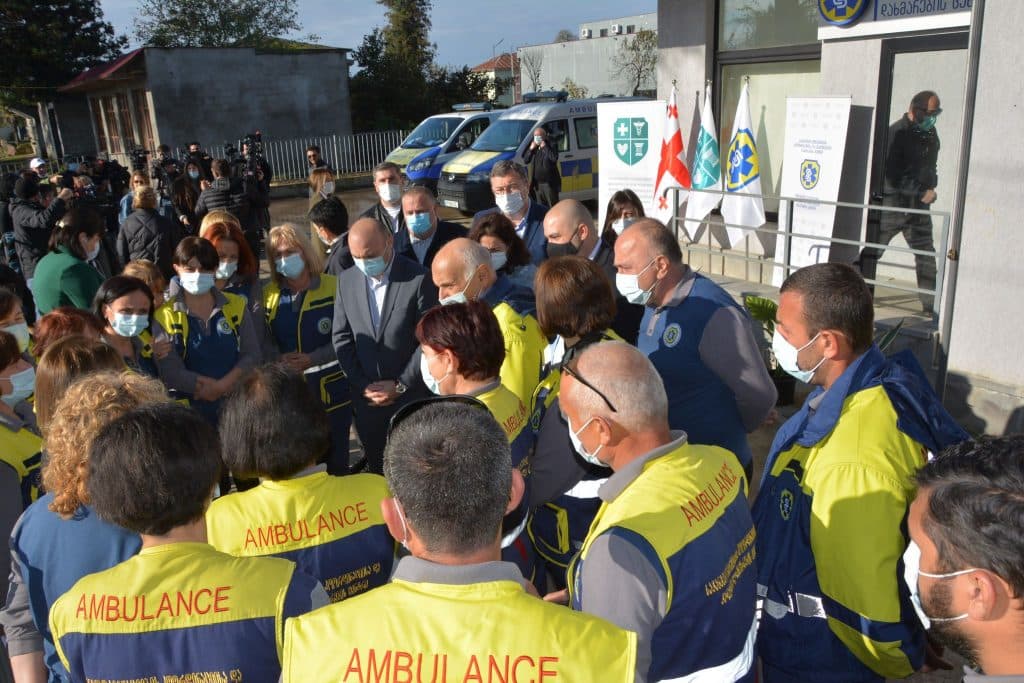 ჩხოროწყუში ახალი საგანგებო სიტუაციების კოორდინაციისა და გადაუდებელი დახმარების ცენტრის შენობა გაიხსნა - image 2