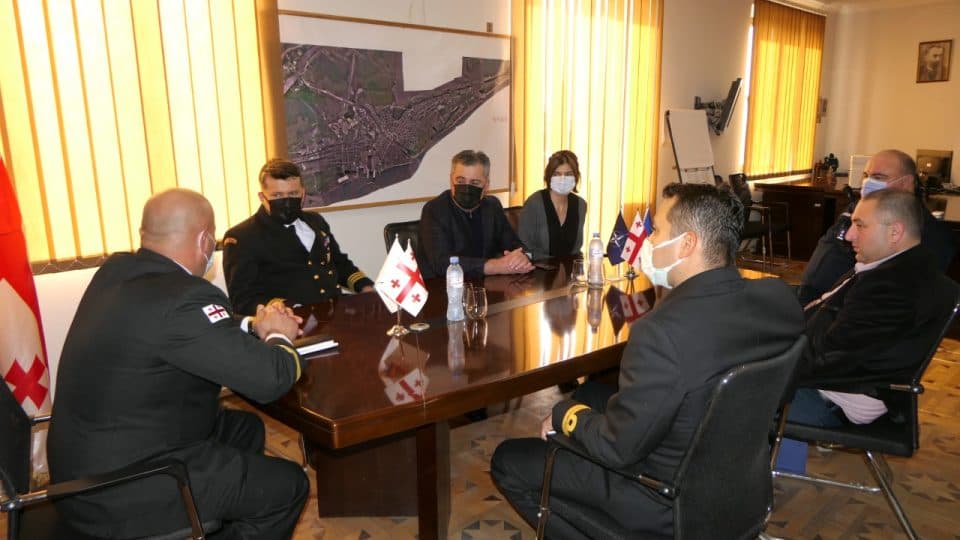 ფოთის მერიაში თურქეთის რესპუბლიკის სანაპირო დაცვის ხომალდის (TCSG-95) წარმომადგენლებს უმასპინძლეს