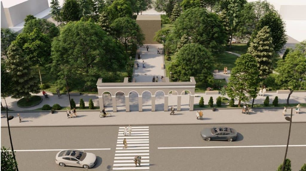 სენაკში განახლებული რეგიონების ფარგლებში სენაკში ცენტრალური სკვერის რეაბილიტაცია მიმდინარეობს - image 3