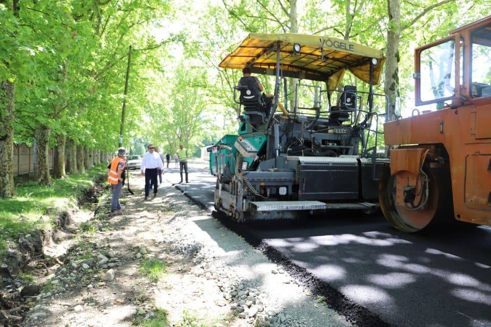 მარტვილში გზის რეაბილიტაცია მიმდინარეობს