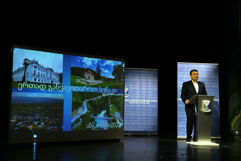 სენაკის მერმა საქმიანობის ერთი წლის ანგარიში წარუდგინა