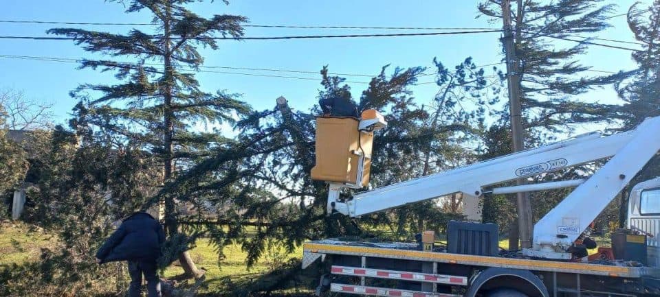 Ხობში სტიქიის შედეგების სალიკვიდაციო სამუშაოები მიმდინარეობს