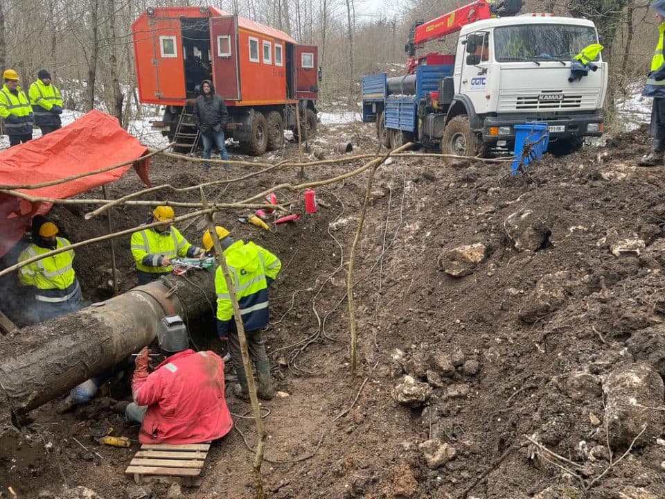 მაგისტრალურ გაზსადენზე გაჟონვის სალიკვიდაციო სამუშაოები დაასრულა