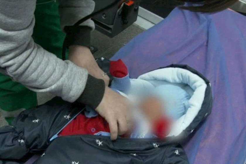 ექსკლუზივი: რუხში მიტოვებული ახალშობილი იპოვეს