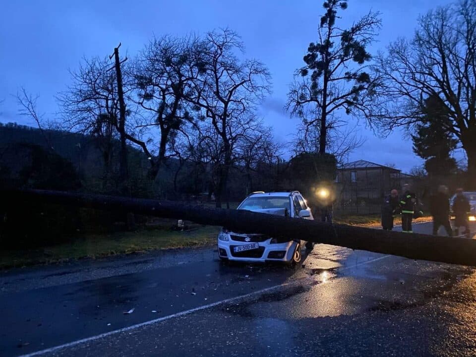 სტიქიის შედეგებს ებრძვიან წალენჯიხაში