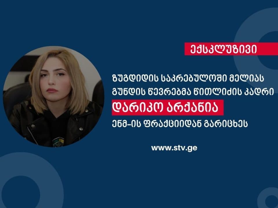 ზუგდიდის საკრებულოში მელიას გუნდის წევრებმა წითლიძის კადრი ენმ-ის ფრაქციიდან გარიცხეს