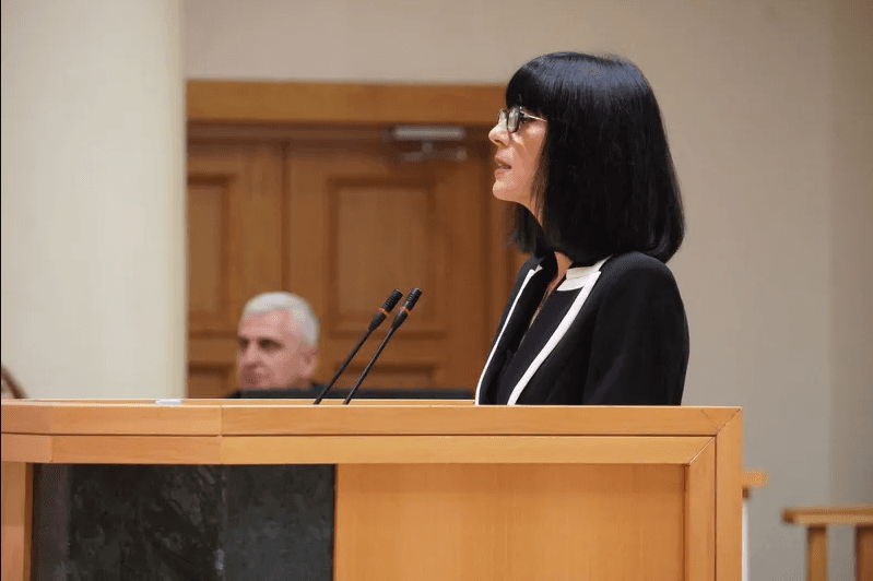 პარლამენტში სახელმწიფო მინისტრ, თეა ახვლედიანს მოუსმენენ