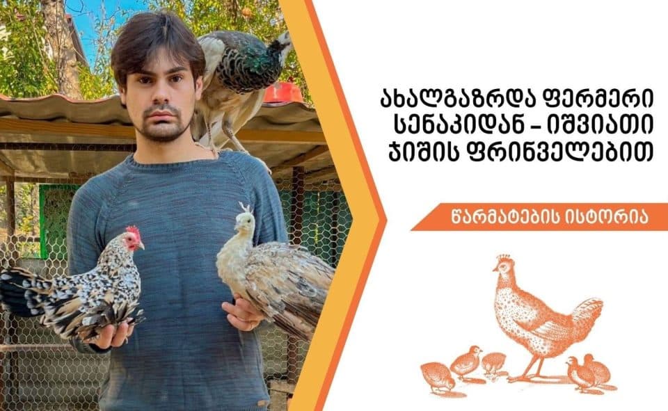 ახალგაზრდა ფერმერი სენაკიდან – იშვიათი ჯიშის ფრინველებით [ფოტორეპორტაჟი]