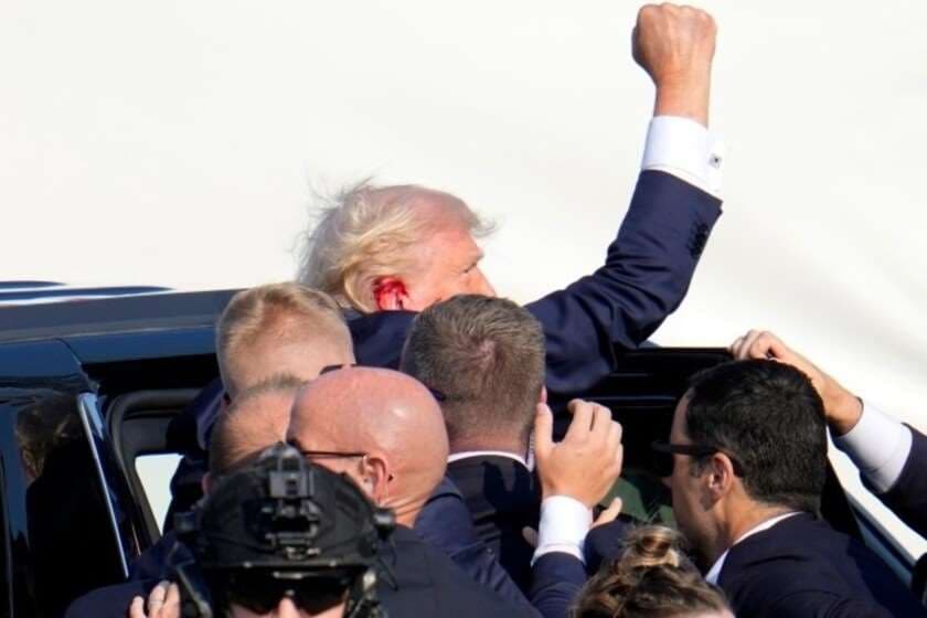 მიტინგზე სროლის შემდეგ, დონალდ ტრამპი პირველად გამოჩნდა საჯაროდ. ვიდეო