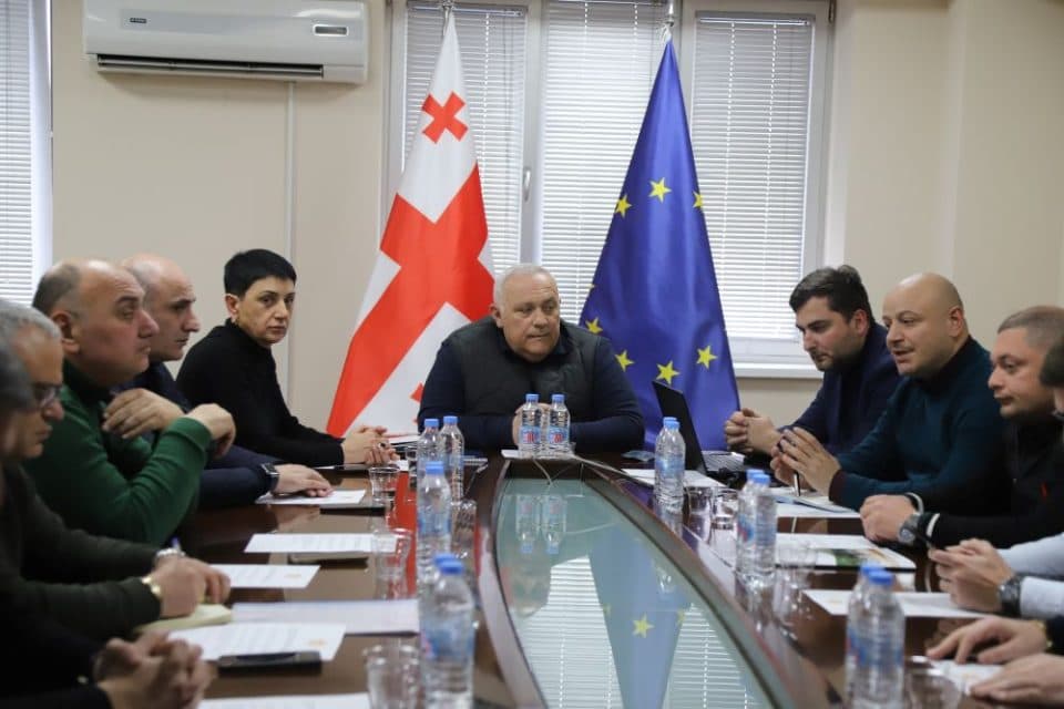 დავით ვერავა ტურიზმის, ტექნოლოგიების და სპორტის უწყებების წარმომადგენლებს შეხვდა