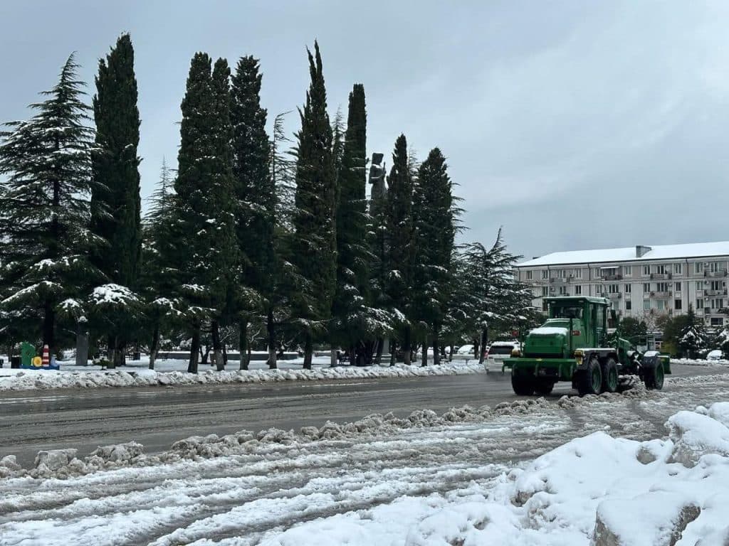 ფოთში თოვლისგან გზების გაწმენდითი ღონისძიებები ინტენსიურად ხორციელდება - image 4