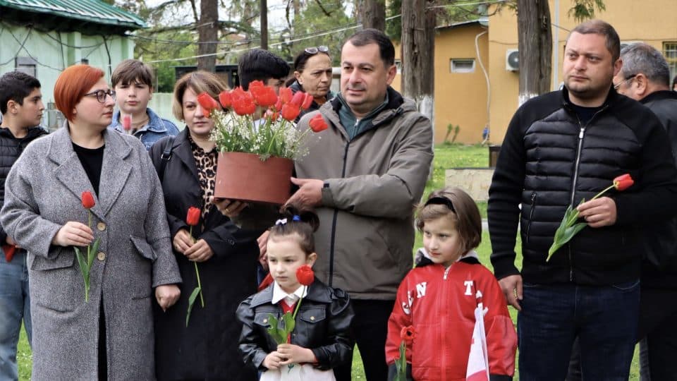 აბაშაში, 9 აპრილს დაღუპულთა ხსოვნას პატივი მიაგეს