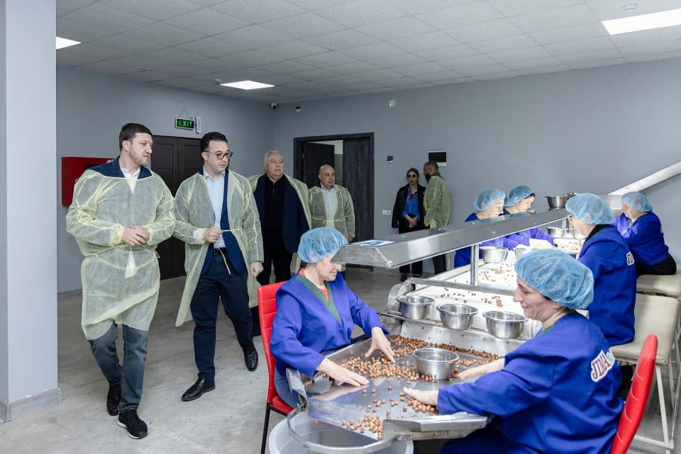 სოფლის მეურნეობის მინისტრი ზუგდიდში, თხილის გადამამუშავებელ საწარმოში იმყოფებოდა