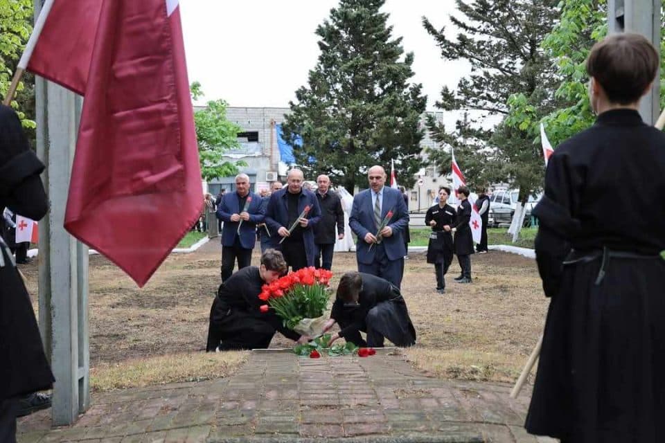 ხობში, 9 აპრილს დაღუპულთა ხსოვნას პატივი მიაგეს