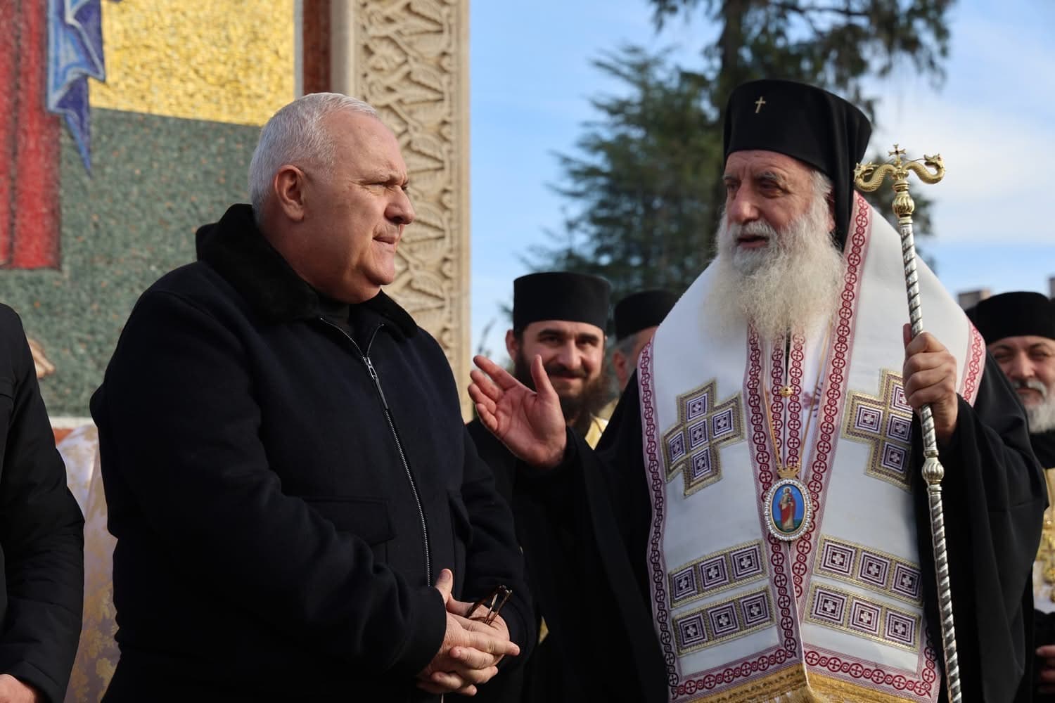 წალენჯიხაში მაცხოვრის მოზაიკური ნიშა დაიდგა - image 2