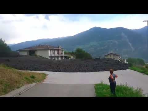 სოფელ Chamoson-ში ღვარცოფმა ამოხეთქა