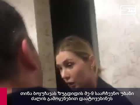 თინა ბოკუჩავა ზუგდიდის მე-9 საარჩევნო უბნიდან ძალის გამოყენებით გაიყვანეს