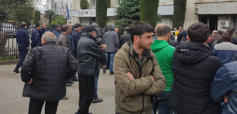 ზუგდიდის პროკურატურასთან საპროტესტო აქცია მიმდინარეობს