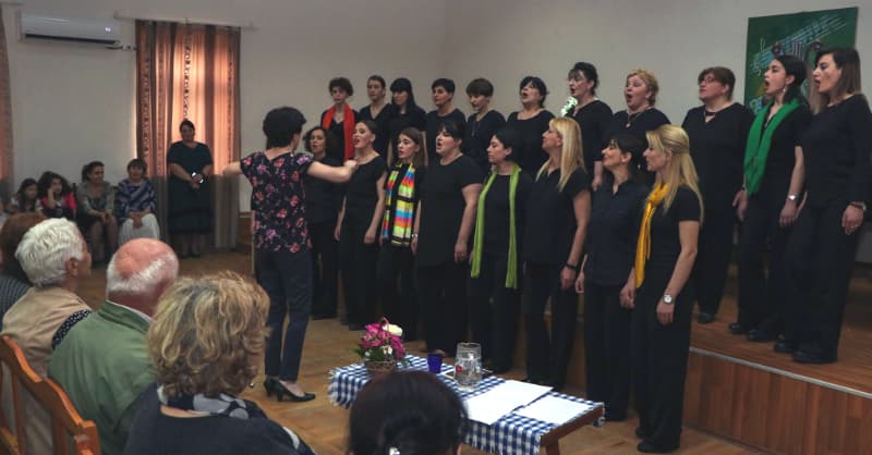 გორის ქალთა კამერულმა გუნდმა სენაკში ლექცია-კონცერტი გამართა