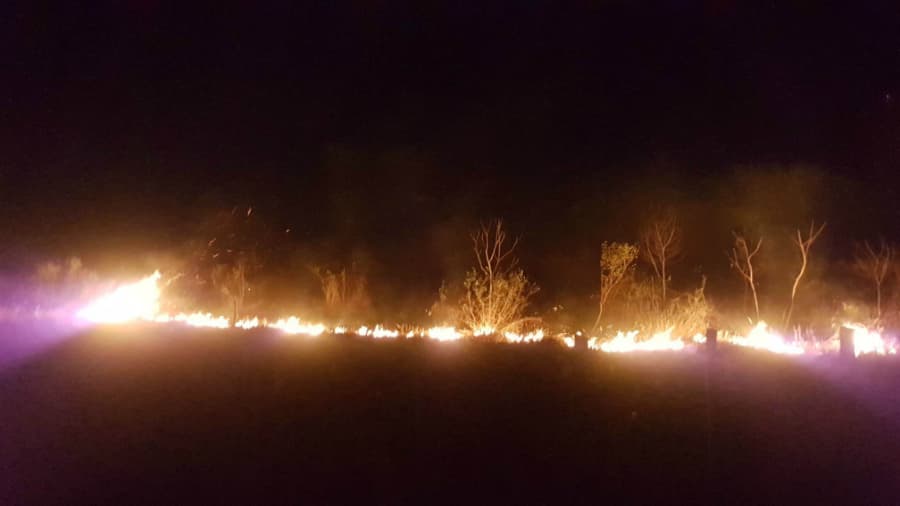 ხანძარია ზუგდიდის სოფელ ზედაეწერში