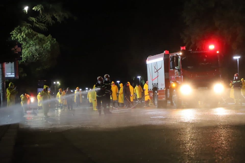 სადეზინფექციო სამუშაოები ზუგდიდში ამ წუთებში მიმდინარეობს