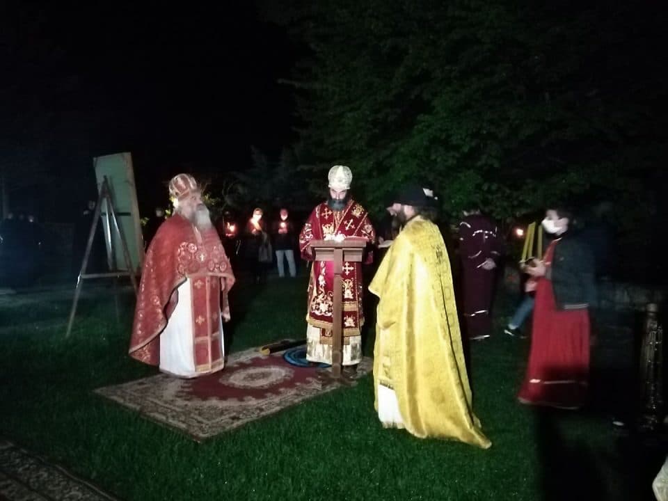 მარტვილის ღვთისმშობლის სახელობის საკათედრო ტაძარში სააღდგომო ლიტურგია აღევლინა