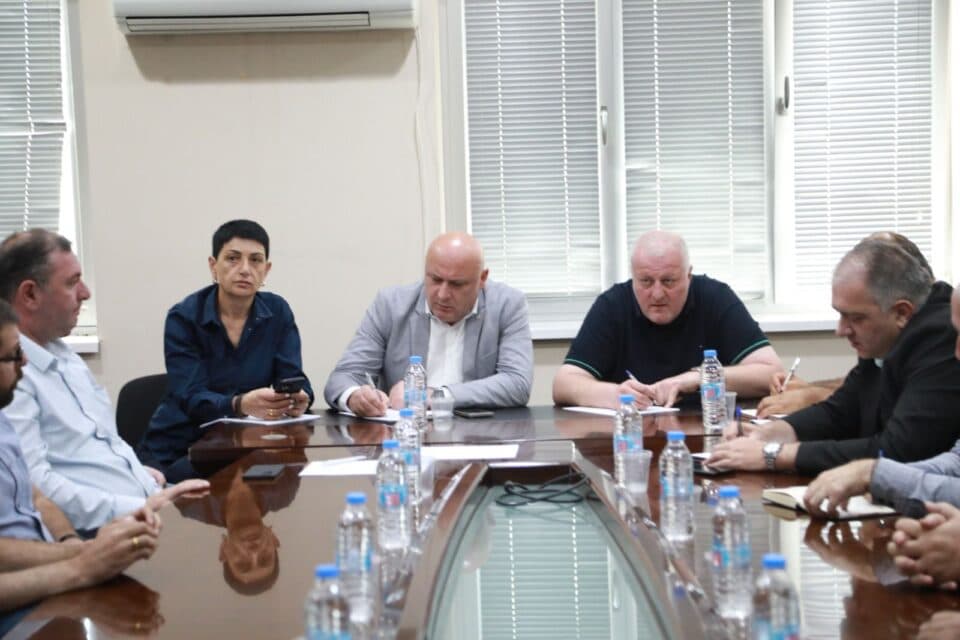 სამეგრელოში სტიქიასთან დაკავშირებით შექმნილი სამუშაო ჯგუფის შეხვედრა გაიმართა