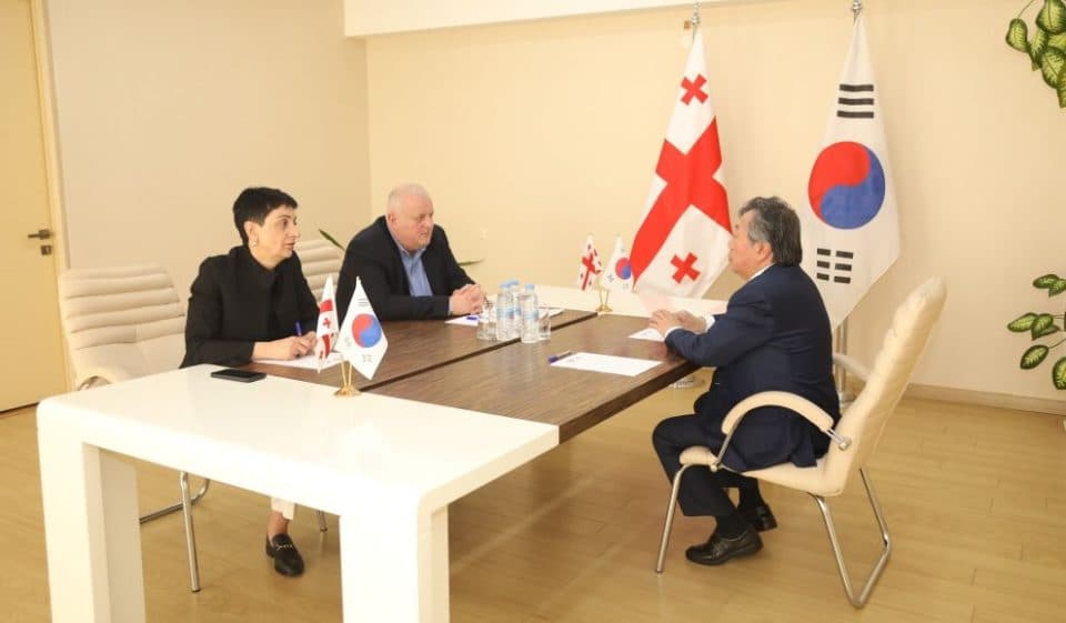 გიორგი გუგუჩია სამხრეთ კორეის ელჩს შეხვდა